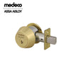 Medeco - 11C604T-05-DLT - Maxum Commercial Deadbolt with 6 Pin DL Keyway Single Cylinder and 2-3/4 Backset - MedecoÂ³ - 05 (Bright Brass)