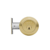 Medeco - 11C623J-05-DLT - Maxum Commercial Deadbolt with 6 Pin DL Keyway Double Cylinder and 2-3/8 Backset - MedecoÂ³ BiLevel - 05 (Bright Brass)