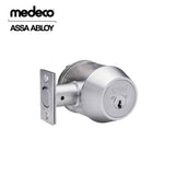 Medeco - 11C623T-26-DLT - Maxum Commercial Deadbolt with 6 Pin DL Keyway Double Cylinder and 2-3/8 Backset - MedecoÂ³ - 26 (Satin Chrome)