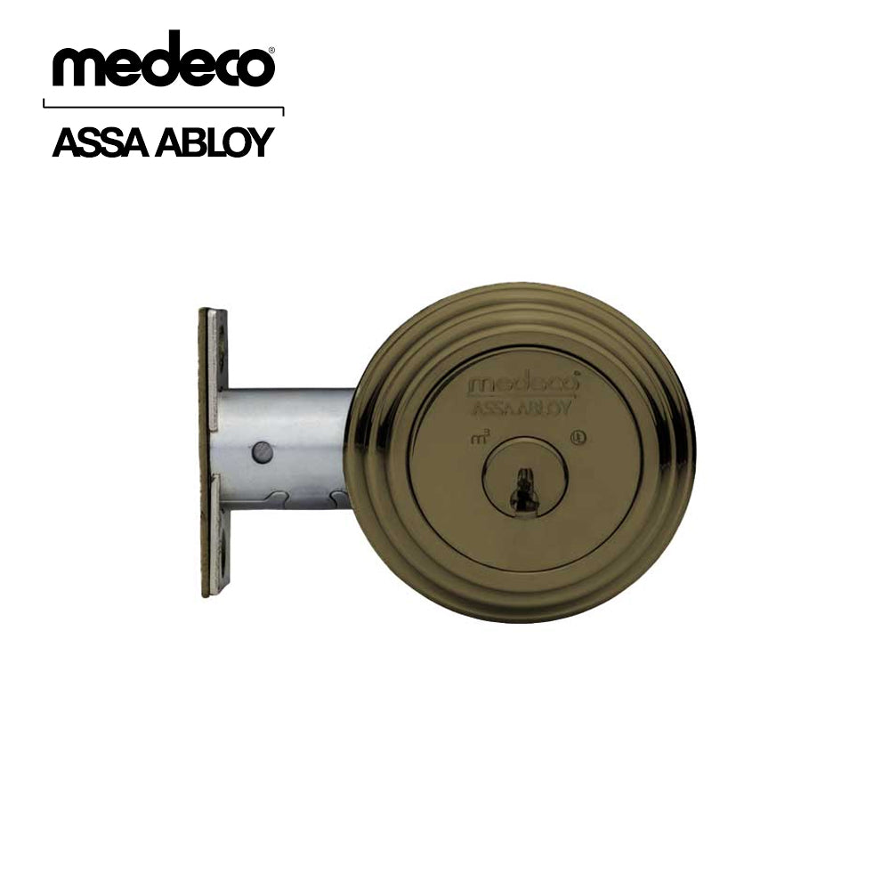 Medeco - 11R503T-13-DLT - Maxum Residential Deadbolt with 5 Pin DL Keyway Single Cylinder and 2 3/8 Backset - MedecoÂ³ - 13 (Oil Rubbed Bronze)