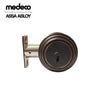 Medeco - 11R504J-10-DLT - Maxum Residential Deadbolt with 5 Pin DL Keyway Single Cylinder and 2 3/4 Backset - MedecoÂ³ BiLevel - 10 (Satin Brass Blackened)