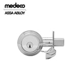 Medeco - 11R533T-26-DLQ - Maxum Residential Deadbolt with 5 Pin DL Keyway Captive Cylinder Sub-Assembled and 2 3/8 Backset - MedecoÂ³ - 26 (Satin Chrome)