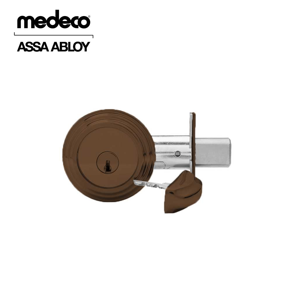 Medeco - 11R534T-13-DLT - Maxum Residential Deadbolt with 5 Pin DL Keyway Captive Cylinder and 2-3/4 Backset - MedecoÂ³ - 13 (Oil Rubbed Bronze)