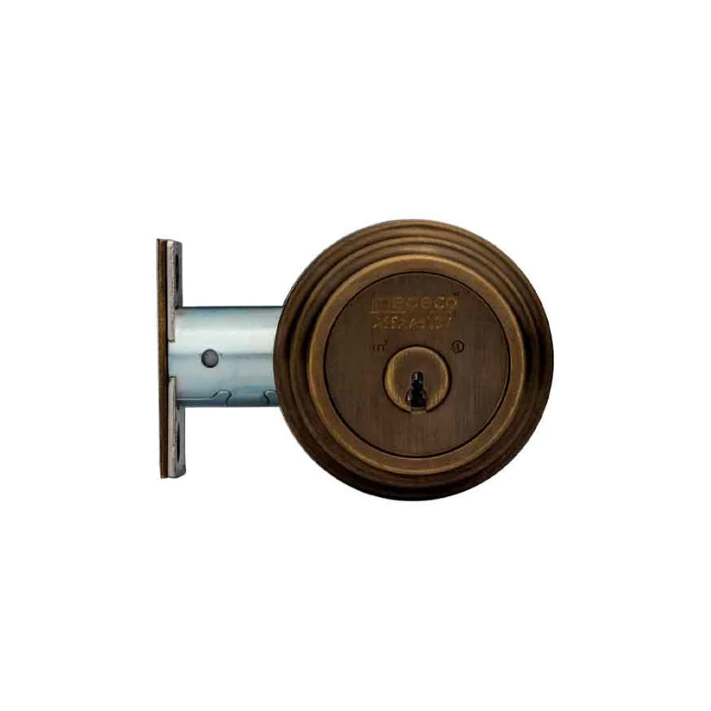 Medeco - 11R603J-13-DLT - Maxum Residential Deadbolt with 6 Pin DL Keyway Single Cylinder and 2-3/8 Backset - MedecoÂ³ BiLevel - 13 (Dark Bronze/Oil Rubbed)