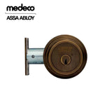 Medeco - 11R603J-13-DLT - Maxum Residential Deadbolt with 6 Pin DL Keyway Single Cylinder and 2-3/8 Backset - MedecoÂ³ BiLevel - 13 (Dark Bronze/Oil Rubbed)