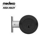 Medeco - 11R603J-22-DLT - Maxum Residential Deadbolt with 6 Pin DL Keyway Single Cylinder and 2-3/8" Backset - Bilevel - 622 (Flat Black)