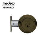 Medeco - 11R623J-10-DLT - Maxum Residential Deadbolt with 6 Pin DL Keyway Double Cylinder and 2-3/8" Backset - Medeco³ BiLevel - 10 (Satin Brass Blackened)