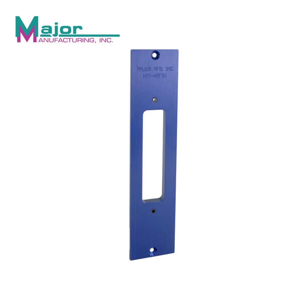 Major Mfg - HIT-45FB1 - Router Template for International FB-1200 and Builders Brass 5024 Flush Bolts - Aluminum Doors