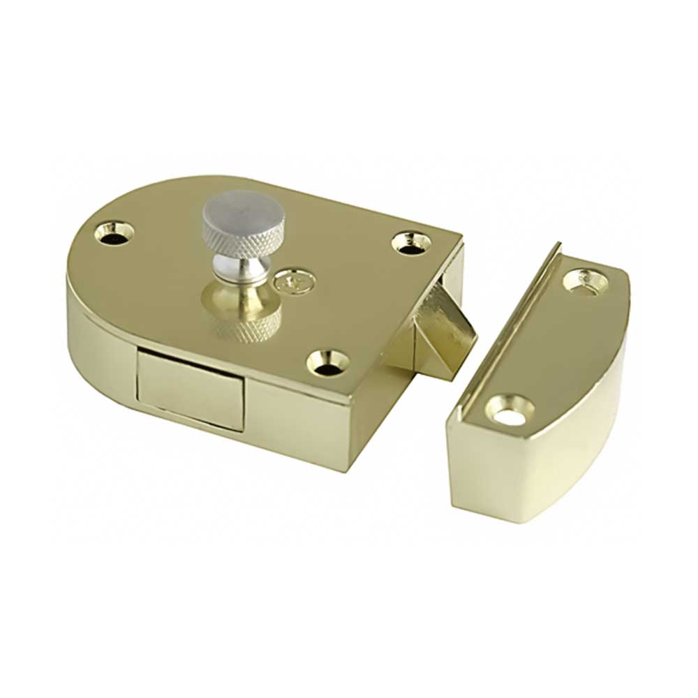 Major Mfg - S200-SPB - Secret Gate Latch - Plated Brass Finish