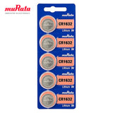 MURATA / SONY Lithium Coin Cell Batteries (CR1616 / CR1620 / CR1632 / CR2016 / CR2025 / CR2032 / CR2430 / CR2450) - 5 Pack