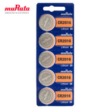 MURATA / SONY Lithium Coin Cell Batteries (CR1616 / CR1620 / CR1632 / CR2016 / CR2025 / CR2032 / CR2430 / CR2450) - 5 Pack