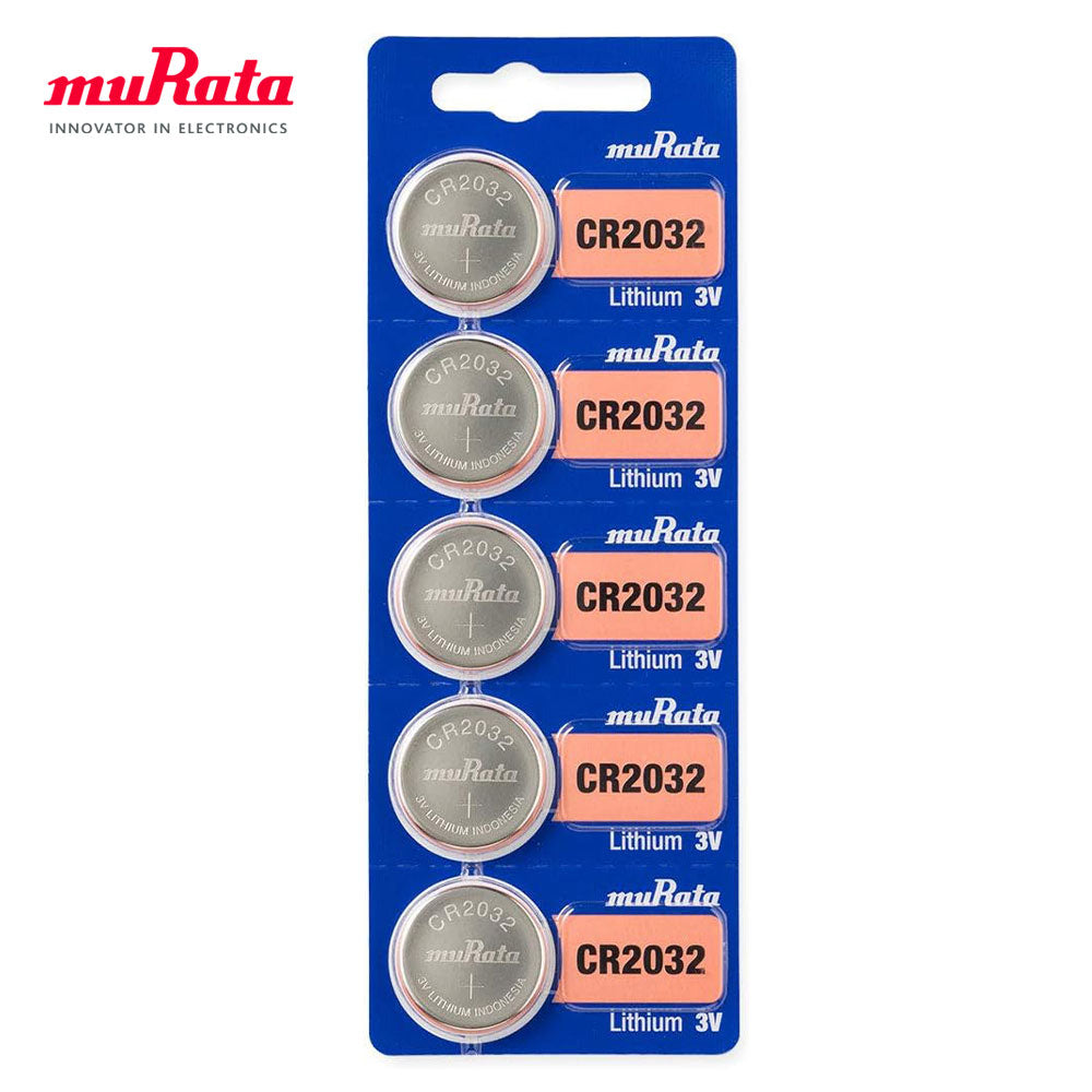 MURATA / SONY Lithium Coin Cell Batteries (CR1616 / CR1620 / CR1632 / CR2016 / CR2025 / CR2032 / CR2430 / CR2450) - 5 Pack