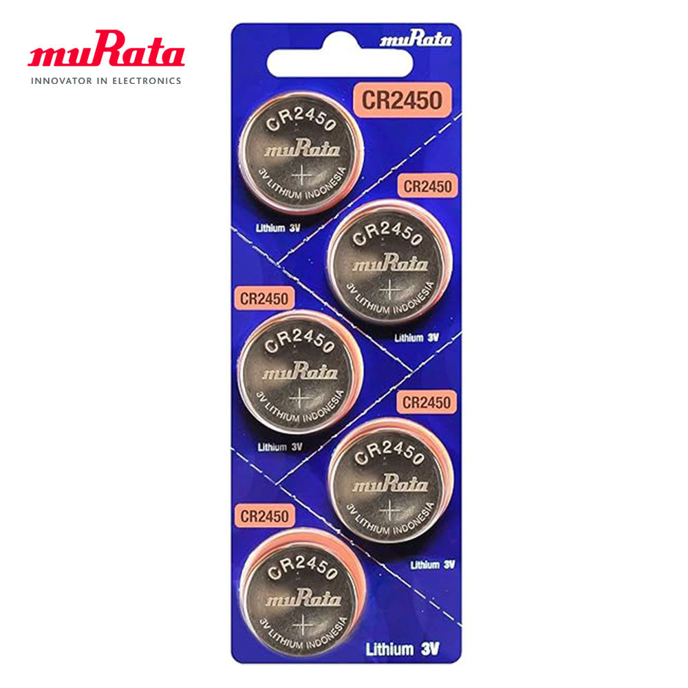 MURATA / SONY Lithium Coin Cell Batteries (CR1616 / CR1620 / CR1632 / CR2016 / CR2025 / CR2032 / CR2430 / CR2450) - 5 Pack