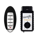 Simple Key 5-Button Smart Remote w/ Remote Start Panic & Trunk and EZ Installer 2013-2018 Nissan Infiniti