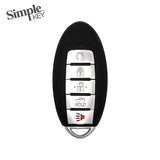 Simple Key 5-Button Smart Remote w/ Remote Start Panic & Trunk and EZ Installer 2013-2018 Nissan Infiniti