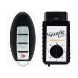 Simple Key 4-Button Remote w/ Panic & Trunk and EZ Installer for 2007-2017 Nissan Infiniti