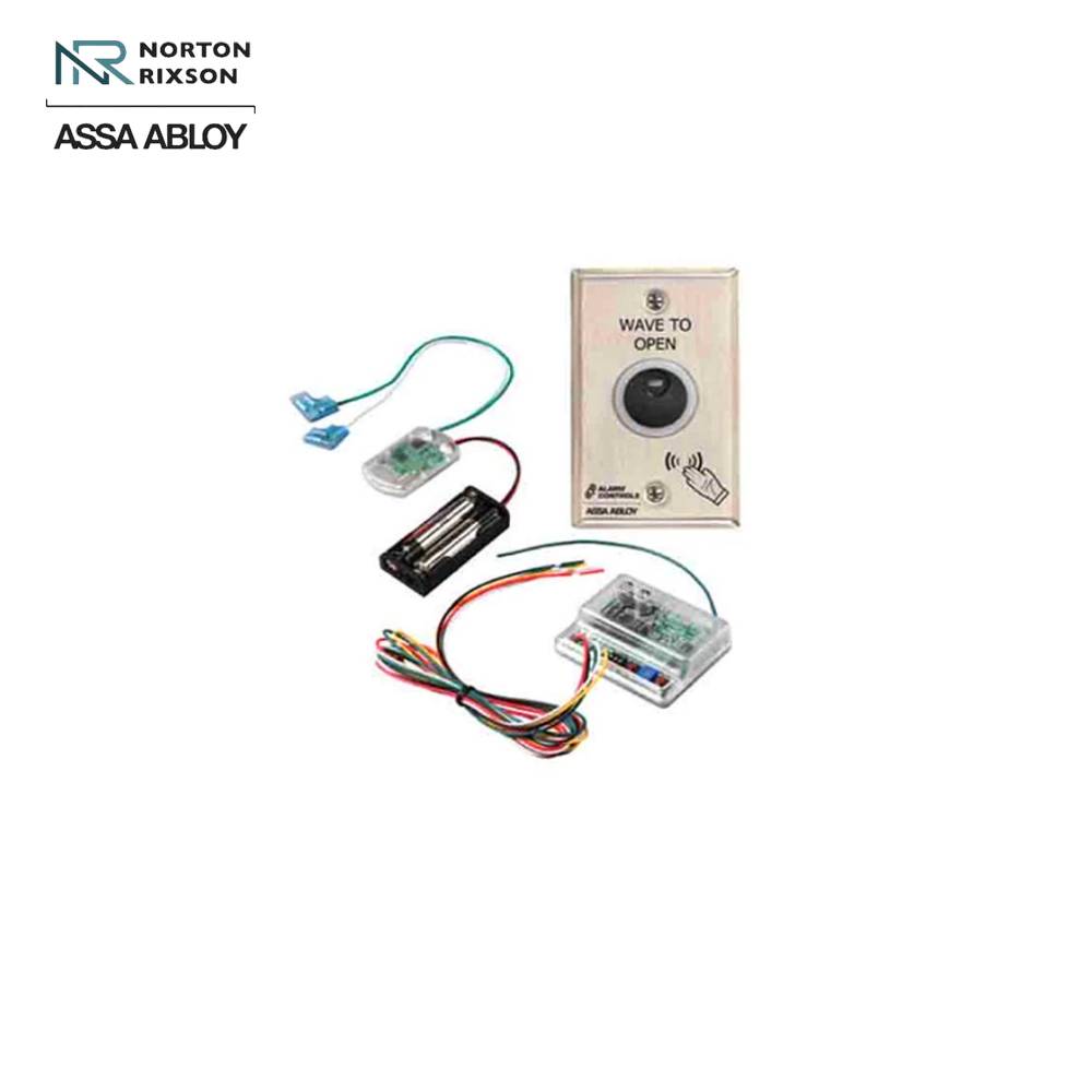 Norton - 767K1 - Touchless Actuator Kit Infrared Sensor with 4" Range and LED Status Indicators - 767 Wall Switch - 546 Transmitter - 537 Receiver - 630 (Satin Stainless Steel)