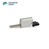 OLYMPUS LOCK - 829R - S Series - Schlage C Sliding Door Ratchet/Showcase - Optional Keying - US26D (Satin Chrome-626)