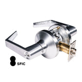 PDQ GP115 - Storeroom HD Cylindrical Lock with 2-3/4" Backset - ASA Strike - ANSI F86 - Grade 2