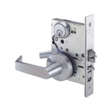 PDQ MR115 - J Series Storeroom Mortise Lock with Curved Lip Strike - Door Thickness 1-3/4" and Wide Escutcheon (EW) Trim - ANSI F07 - Grade 1