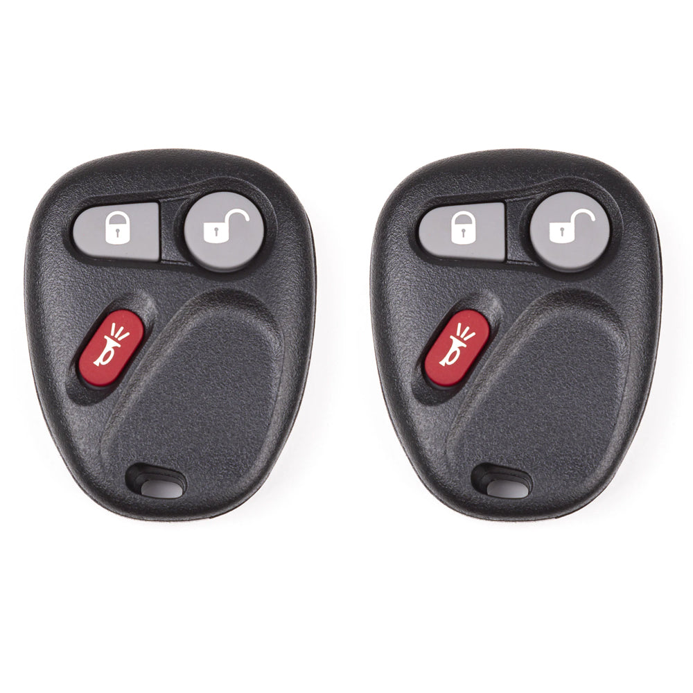 AKS KEYS Aftermarket Keyless Entry Remote Fob for GM 1998 1999 2000 2001 2002 3B FCC# KOBUT1BT (2 Pack)