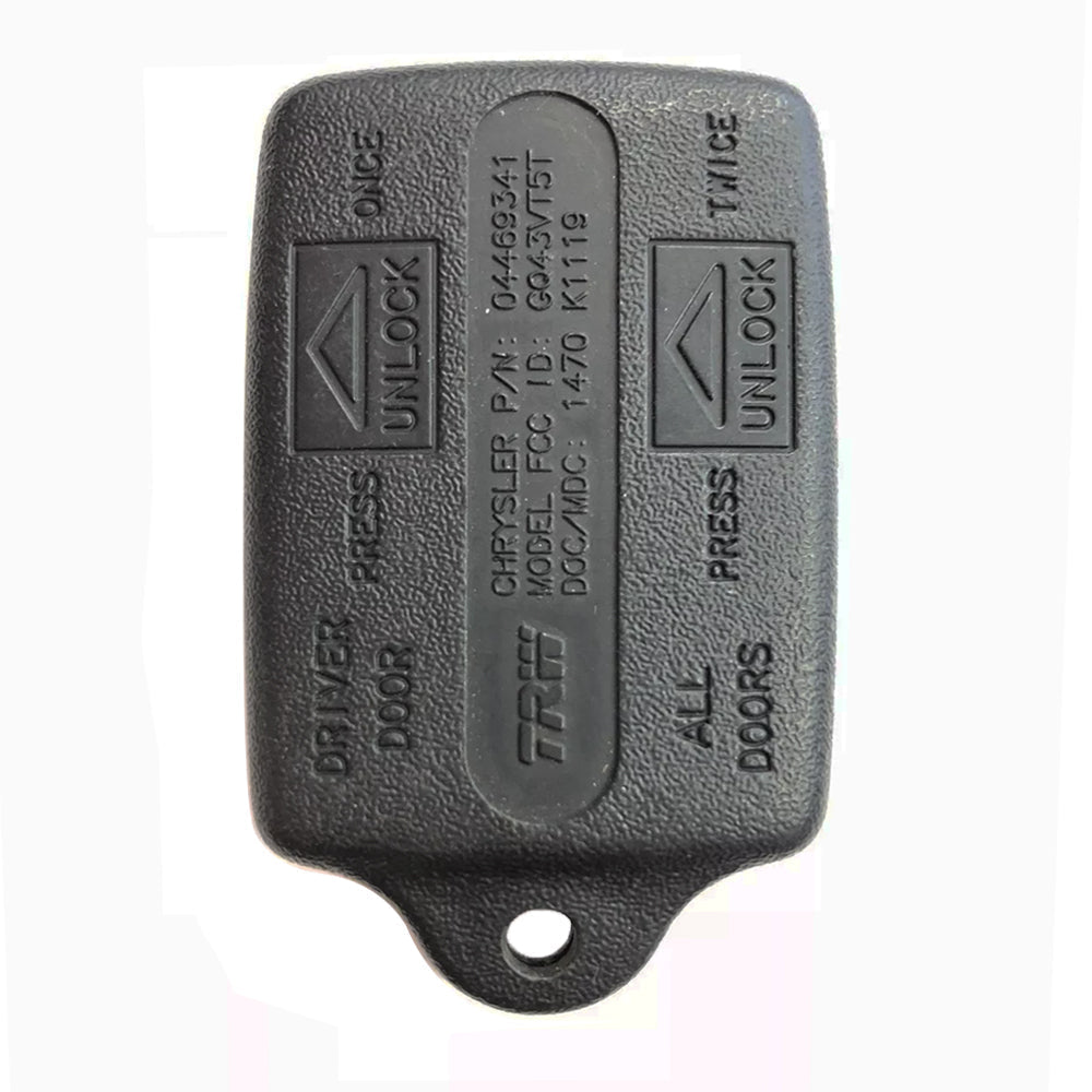 1993 Dodge Intrepid Keyless Entry 3B Fob FCC# GQ43VT5T