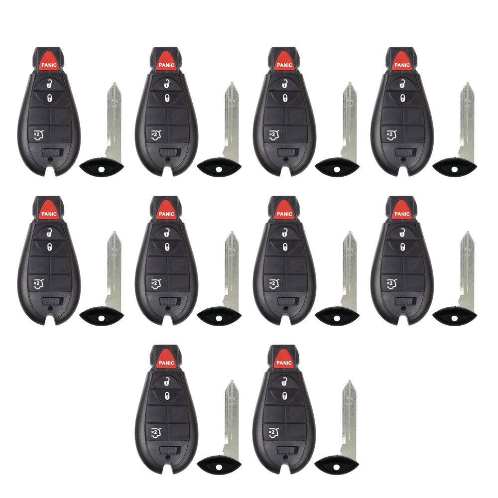 2008 - 2012 Jeep Fobik Key 4B FCC# IYZ-C01C (10 Pack)