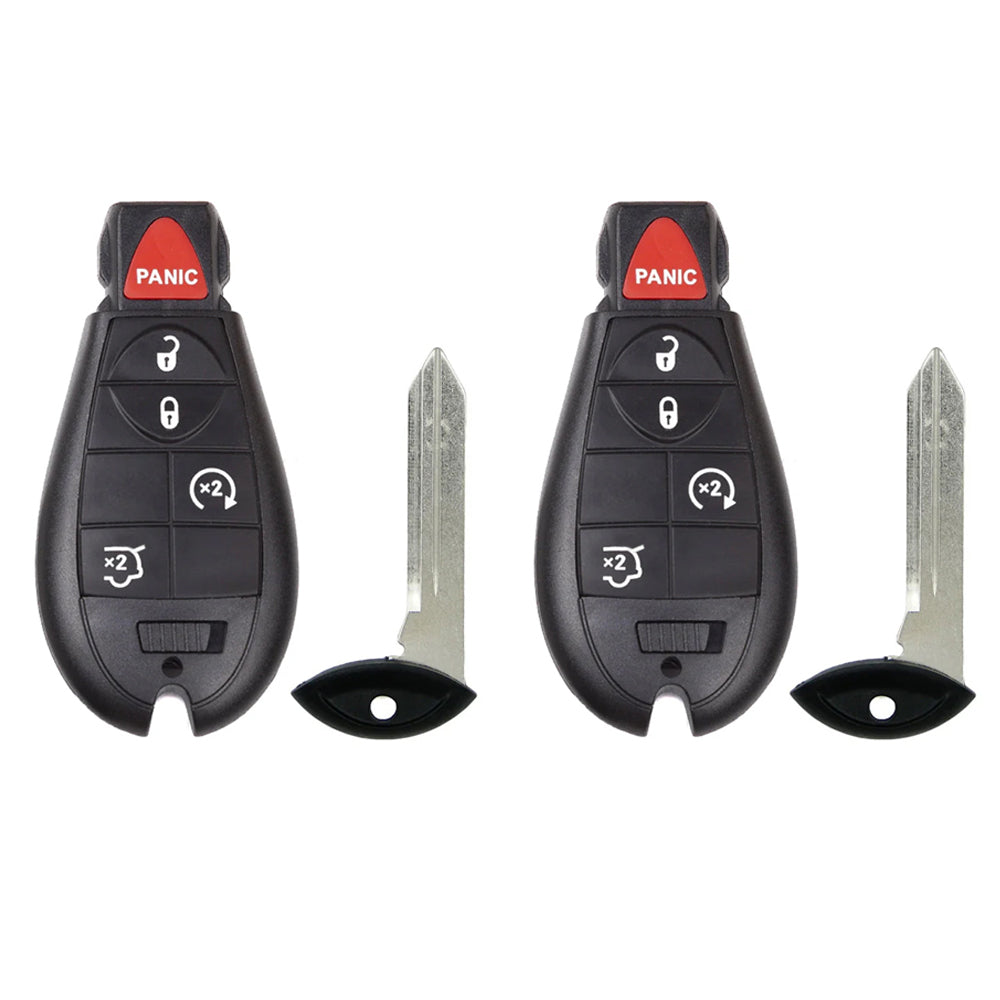 2011 - 2013 Jeep Grand Cherokee Smart Fobik Key 5B W/ Remote Start  FCC# IYZ-C01C (2 Pack)