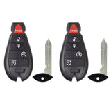 2011 - 2013 Jeep Grand Cherokee Smart Fobik Key 5B W/ Remote Start  FCC# IYZ-C01C (2 Pack)