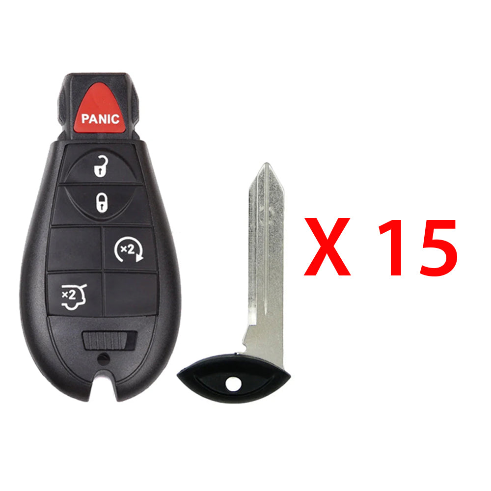 2008 - 2010 Jeep Fobik Key 5B FCC# IYZ-C01C (15 Pack)