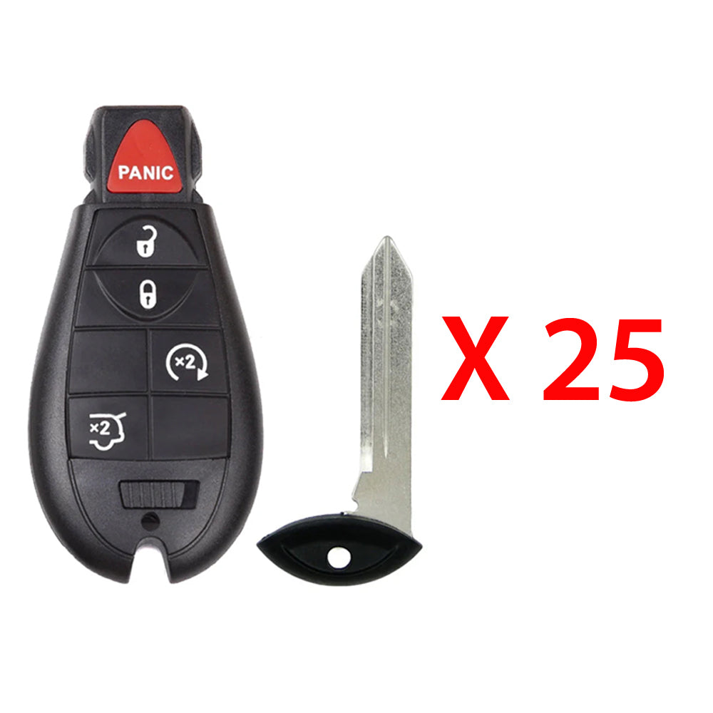 2008 - 2010 Jeep Fobik Key 5B FCC# IYZ-C01C (25 Pack)