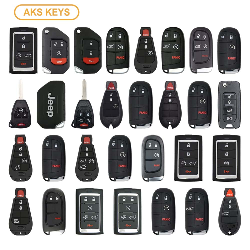 AKS KEYS Aftermarket 30 Jeep Keys Bundle