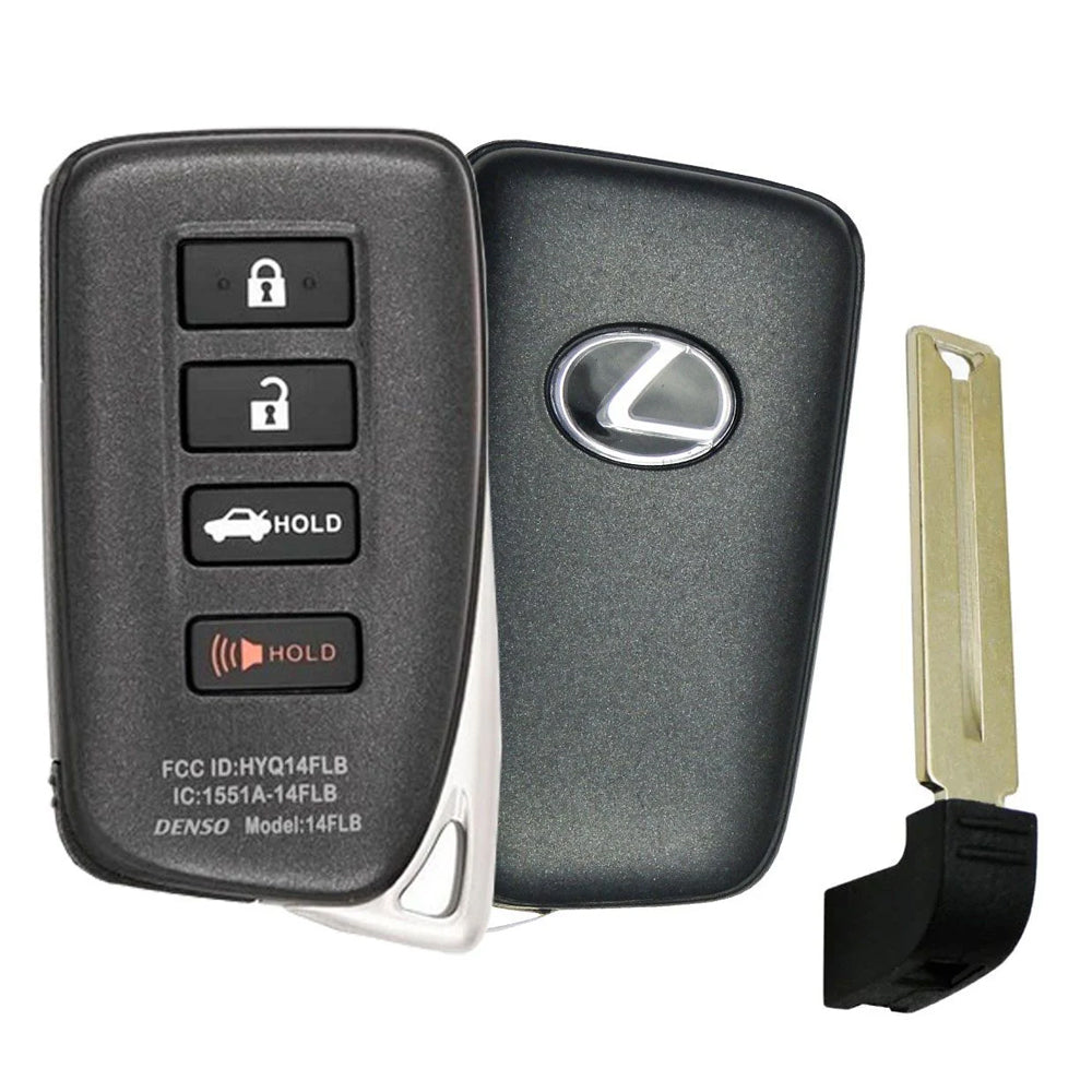 2020 - 2024 Lexus Smart Key 4B W/ Trunk Fob FCC# HYQ14FLB - 3950 - 89904-53E71