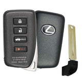 2020 - 2024 Lexus Smart Key 4B W/ Trunk Fob FCC# HYQ14FLB - 3950 - 89904-53E71