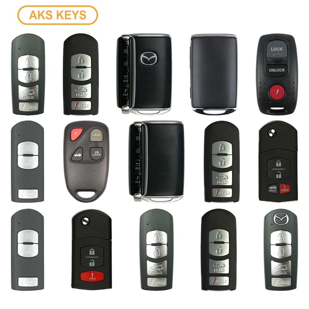 AKS KEYS Aftermarket 15 Mazda Keys Bundle