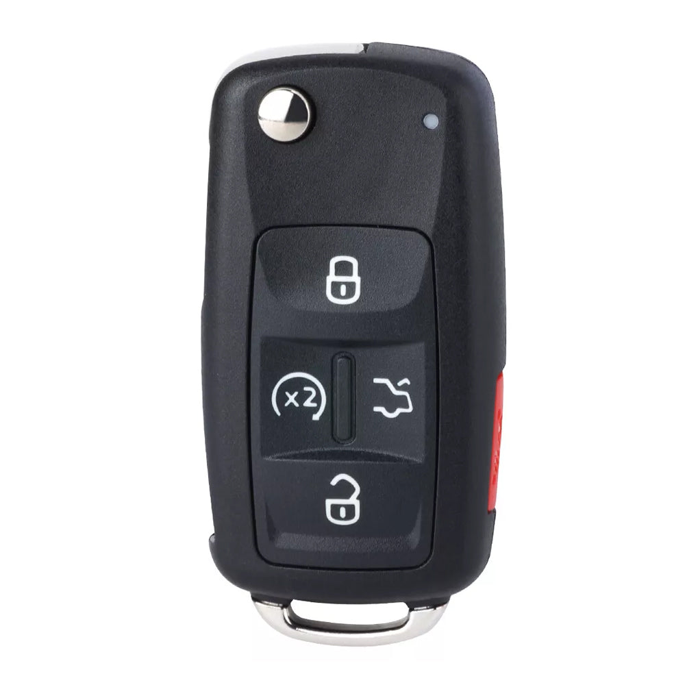 2017 - 2022 Volkswagen Passat Flip Key Fob 5B W/ Remote Start FCC# NBGFS93N