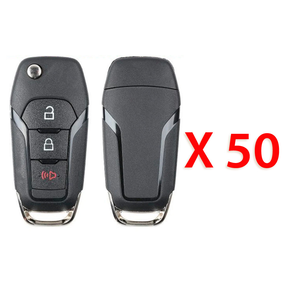 2015 - 2024 Ford Flip Key Shell 3B for FCC# N5F-A08TAA / N5F-A08TBLP (50 Pack)