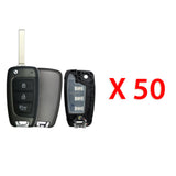 2020 - 2022 Hyundai Flip Key Shell 3B (50 Pack)