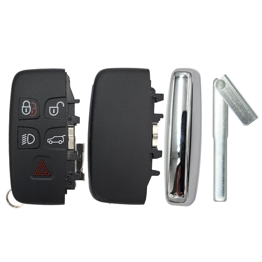 2011 - 2020 Jaguar Land Rover Smart Key Shell Case w/ Hatch 5 Buttons