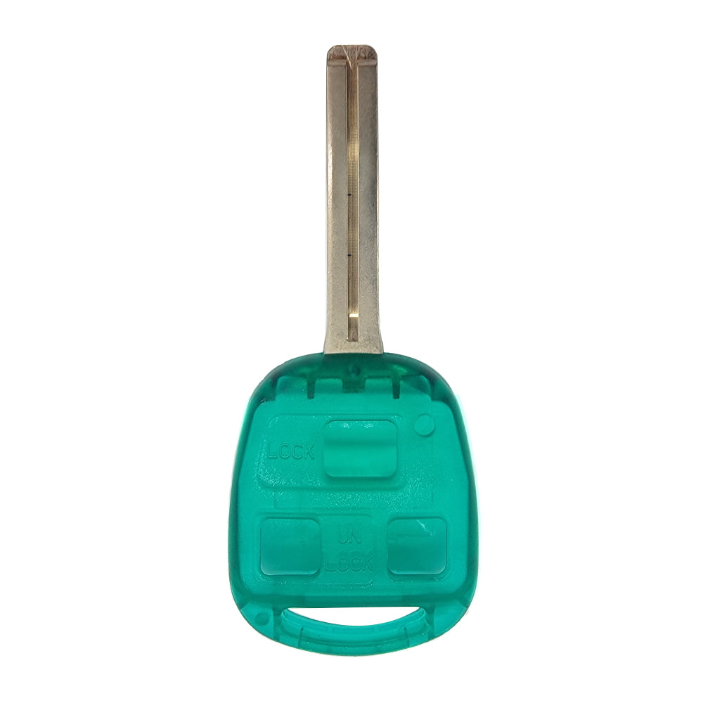 1997 - 2001 Lexus Key Fob Shell 3B - LXP90 (Long Blade) -  Green