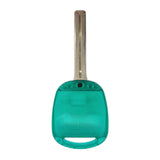 1997 - 2001 Lexus Key Fob Shell 3B - LXP90 (Long Blade) -  Green