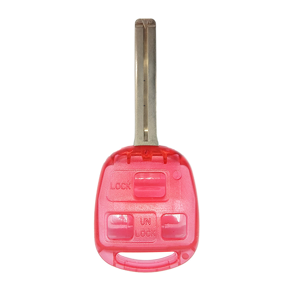 1997 - 2001 Lexus Key Fob Shell 3B - LXP90 (Long Blade) -  Pink