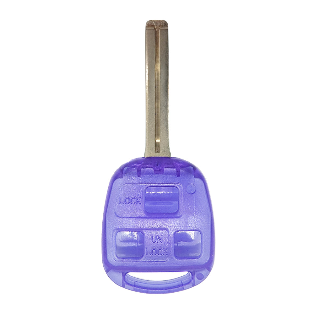 1997 - 2001 Lexus Key Fob Shell 3B - LXP90 (Long Blade) -  Purple