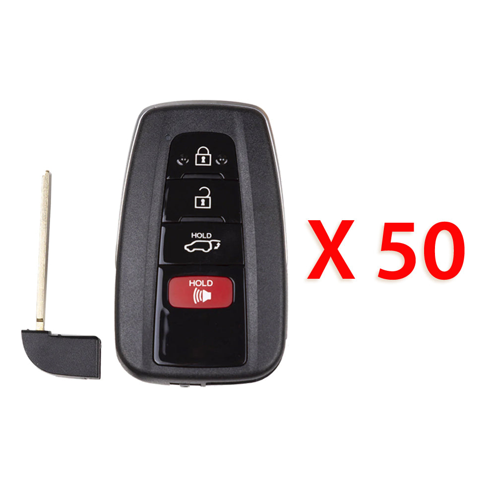 2019 - 2022 Toyota Highlander RAV4 Smart Key Shell 4B (50 Pack)