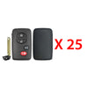 2010 - 2015 Toyota Prius Smart Key Shell 4B for FCC# HYQ14ACX (25 Pack)