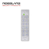 Rosslare - AYC-E65BW - Convertible Ultra-Slim Piezo Mullion Backlit Proximity and PIN Reader - White