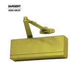 Sargent - 1431 - Powerglide Cast Iron Surface Door Closer - Standard and Top Jamb Applications - Plastic Cover - Grade 1 - EAB (Sprayed Brass Enamel)