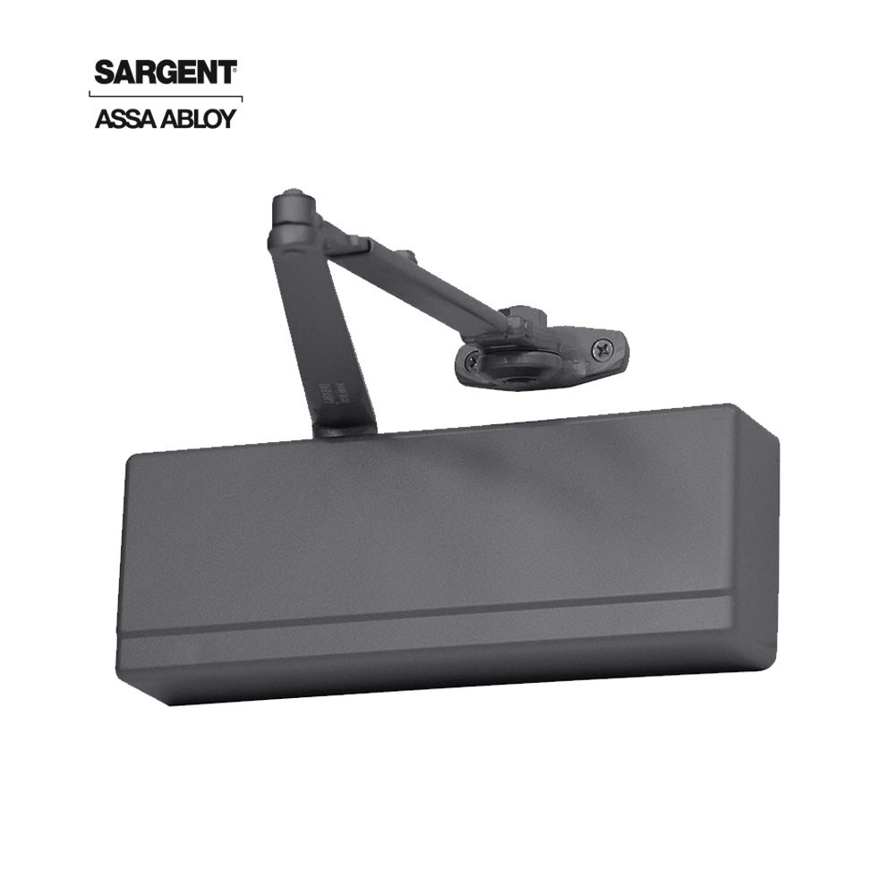 Sargent - 1431 - Powerglide Cast Iron Surface Door Closer - Standard and Top Jamb Applications - Plastic Cover - Grade 1 - ED (Sprayed Bronze Enamel to match Dark Statuary Bronze)