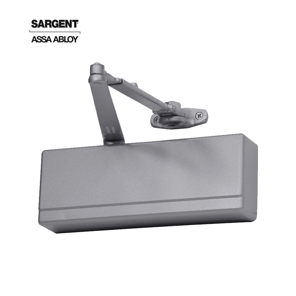 Sargent - 1431 - Powerglide Cast Iron Surface Door Closer - Standard and Top Jamb Applications - Plastic Cover - Grade 1 - WSP (White Suede Powder Coat)