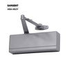 Sargent - 1431 - Powerglide Cast Iron Surface Door Closer - Track Type Applications - Plastic Cover - Grade 1 - EN (Sprayed Aluminum Enamel)